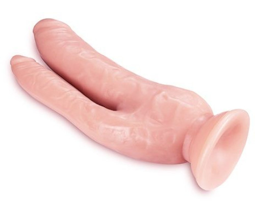 Телесный фаллоимитатор 8 Inch DP Cock - 20,32 см.