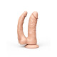 Двойной гелевый фаллоимитатор на присоске - 16,5 см.