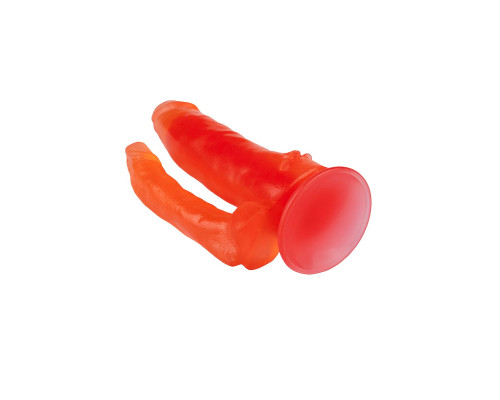 Фаллоимитатор гелевый для анально-вагинальной стимуляции - 17 см.