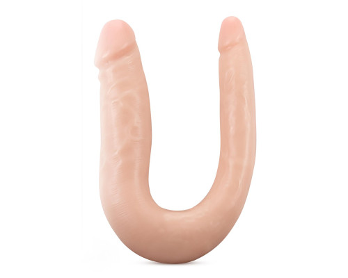 Телесный анально-вагинальный фаллоимитатор Dr. Double - 31,8 см.