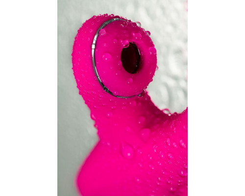 Ярко-розовый вибростимулятор 3-в-1 Tripling - 21 см.