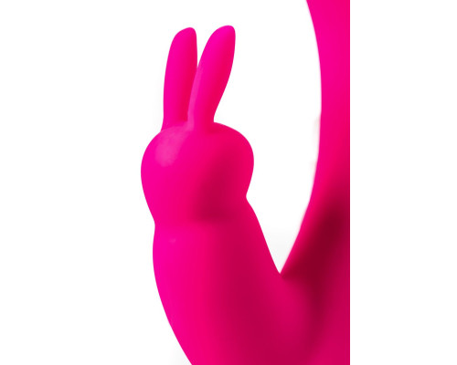 Ярко-розовый тройной вибростимулятор SPANKY - 21 см.