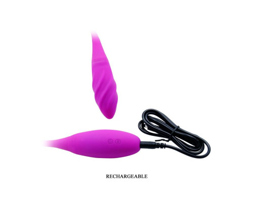 Двусторонний вибромассажер на гибком стержне Snaky Vibe - 60 см.