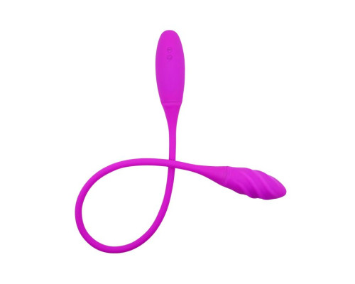 Двусторонний вибромассажер на гибком стержне Snaky Vibe - 60 см.