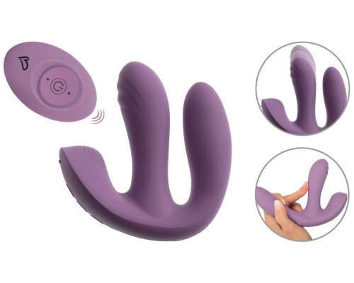 Фиолетовый тройной вибратор MIREVA RC Triple Hands-Free Vibrator