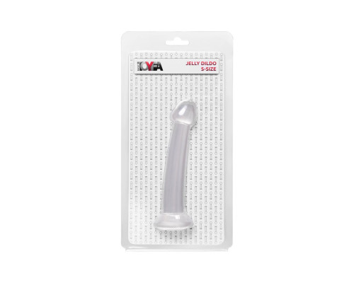 Прозрачный фаллоимитатор Jelly Dildo S - 15,5 см.