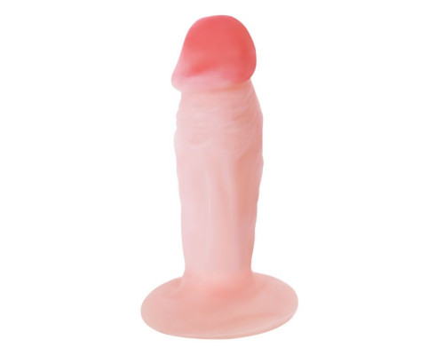 Фаллоимитатор-реалистик на круглом основании - 11 см.