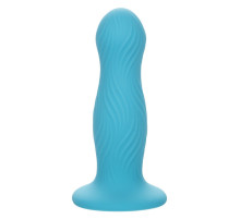 Голубой фаллоимитатор из жидкого силикона Swell - 12,7 см.