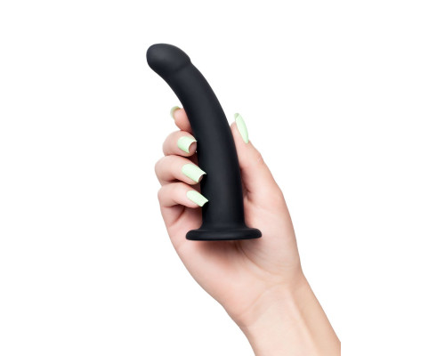 Черный анальный фаллоимитатор Serpens - 14 см.