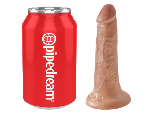 Анальный фаллоимитатор-мулат на присоске 5  Cock - 14 см.