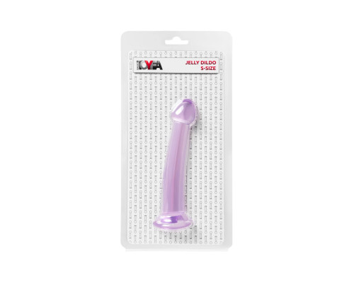 Фиолетовый фаллоимитатор Jelly Dildo S - 15,5 см.