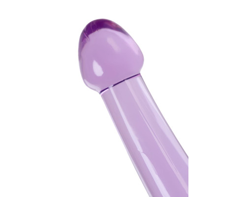 Фиолетовый фаллоимитатор Jelly Dildo M - 18 см.