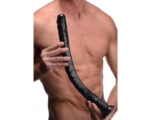 Черный анальный фаллоимитатор Hosed Realistic Anal Dildo - 50,8 см.
