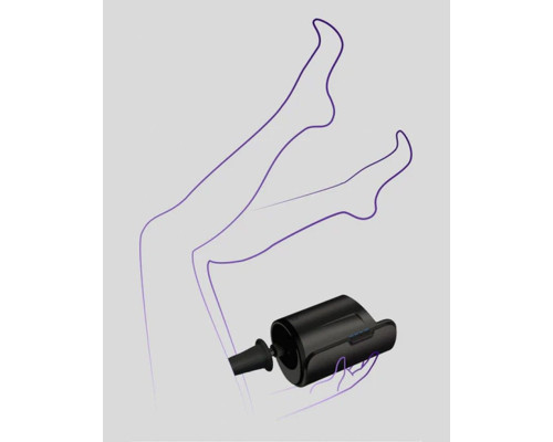 Черный полый фаллоимитатор для KIIROO Keon - 19,1 см.