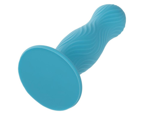 Голубой фаллоимитатор из жидкого силикона Swell - 12,7 см.