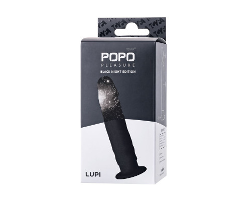 Черный анальный фаллоимитатор Lupi - 13,5 см.