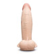 Телесный анальный фаллоимитатор Slipskin 8’’ Girthy - 20,3 см.