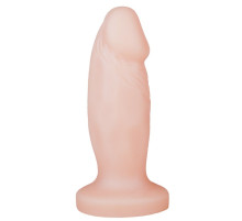 Телесная анальная пробка-фаллос - 12 см.