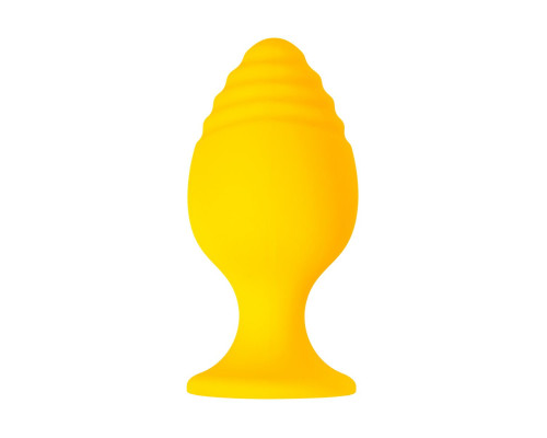 Желтая анальная втулка Riffle - 6 см.
