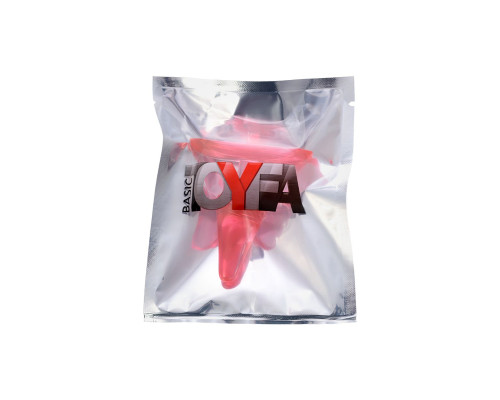 Красная анальная втулка с ограничителем - 6,5 см.