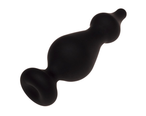 Черная анальная втулка Amuse L - 13,8 см.