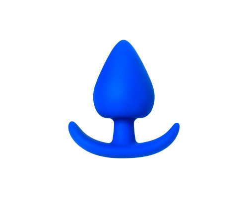 Синяя коническая пробочка из силикона - 11,5 см.