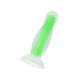Зеленая, светящаяся в темноте анальная втулка Victor Glow - 10 см.
