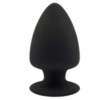 Черная анальная втулка Premium Silicone Plug S - 9 см.