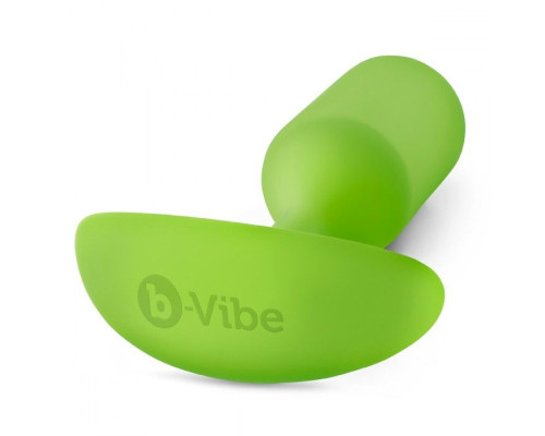 Лаймовая пробка для ношения B-vibe Snug Plug 3 - 12,7 см.