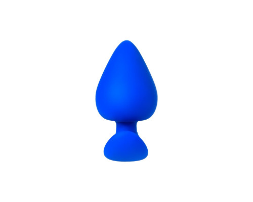 Синяя коническая пробочка из силикона - 11,5 см.