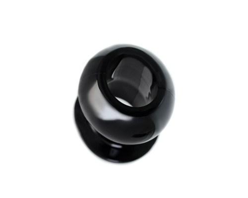 Черная анальная втулка Basic M - 6,5 см.