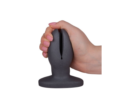 Анально-вагинальный плаг A Blooming tulip - 11 см.