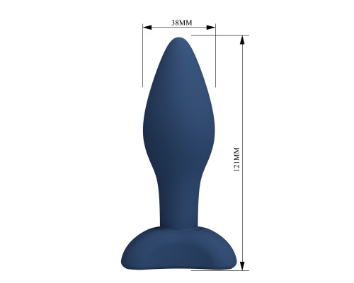 Синяя анальная пробка Bulb Plug - 12,1 см.