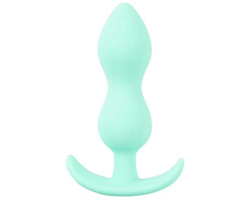 Аквамариновая анальная втулка Mini Butt Plug - 8,2 см.