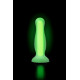 Зеленая, светящаяся в темноте анальная втулка Victor Glow - 10 см.