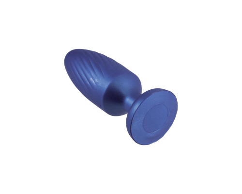 Синяя анальная пробка 4 Inch Silicone Anal Plug - 12 см.