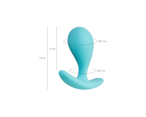 Мятная анальная втулка Blob - 5,5 см.