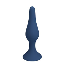 Синяя анальная пробка Slim Anal Plug S - 10,3 см.