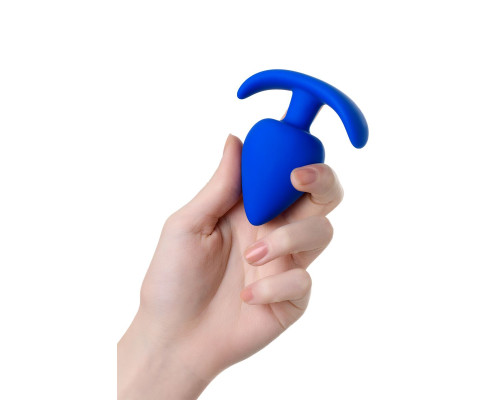 Синяя коническая пробочка из силикона - 11,5 см.