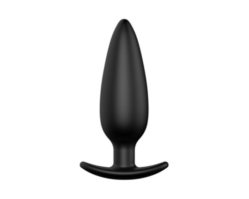 Черная анальная пробка №07 Self Penetrating Butt Plug - 12 см.