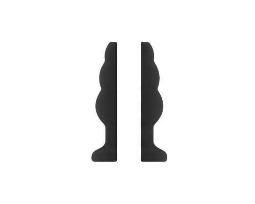 Чёрная анальная пробка с тоннелем №49 Small Hollow Tunnel Butt Plug 3 Inch - 7,7 см.