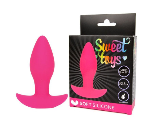 Розовая анальная втулка Sweet Toys - 8,5 см.
