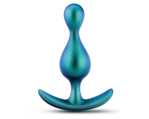 Бирюзовая анальная пробка The Photon Plug - 11,4 см.