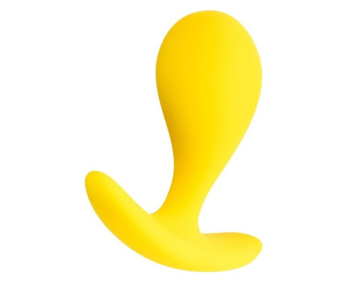 Желтая анальная втулка Blob - 5,5 см.