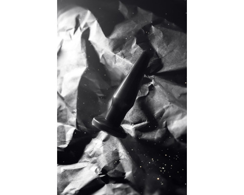 Черная анальная втулка Gemini α - 12 см.