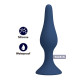 Синяя анальная пробка Slim Anal Plug S - 10,3 см.