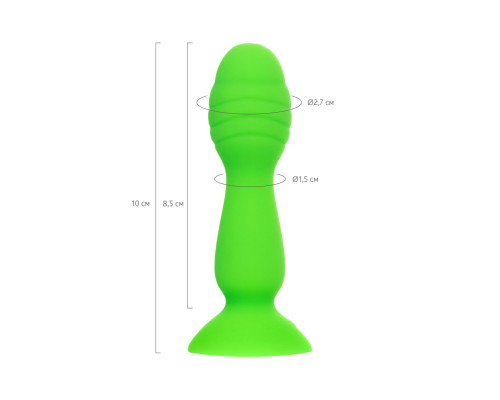 Зеленая анальная втулка Terg - 10 см.