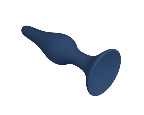 Синяя анальная пробка Slim Anal Plug S - 10,3 см.