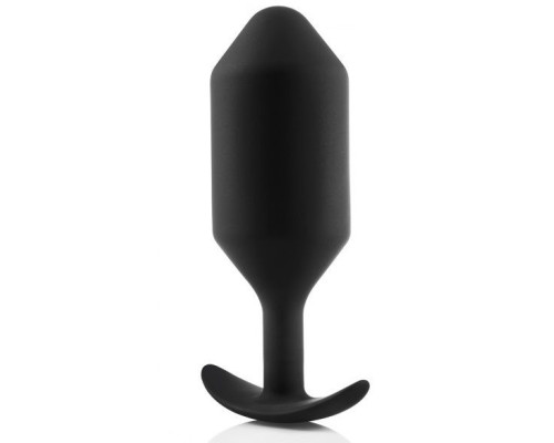 Черная анальная пробка для ношения B-vibe Snug Plug 6 - 17 см.
