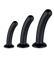 Набор из 3 черных анальных втулок Dilating Set